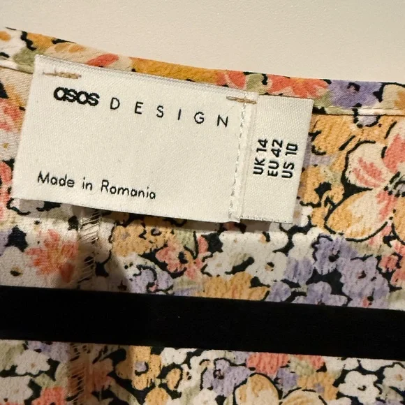 ASOS Multicolor Floral Blouse with Twist Detail - Picture 4 of 5